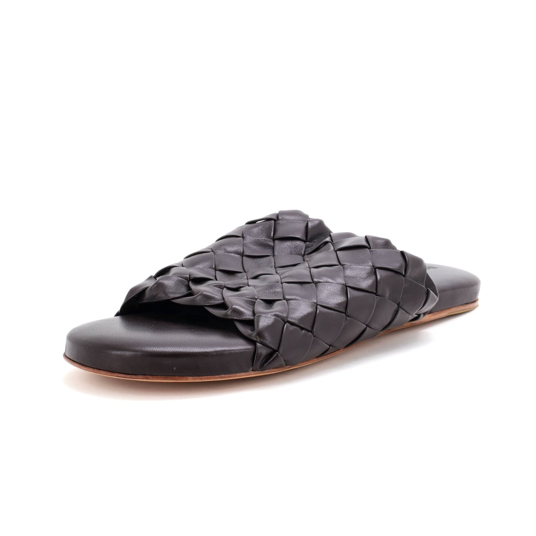 Bottega Veneta Men's Flat Slide Sandals, Intrecciato Nappa: From the archive to the everyday, the Bottega Veneta Men's Flat Slide Sandals in Intrecciato Nappa bridges the maison's past tense and its present. Built for the quiet rituals of a well-considered lif