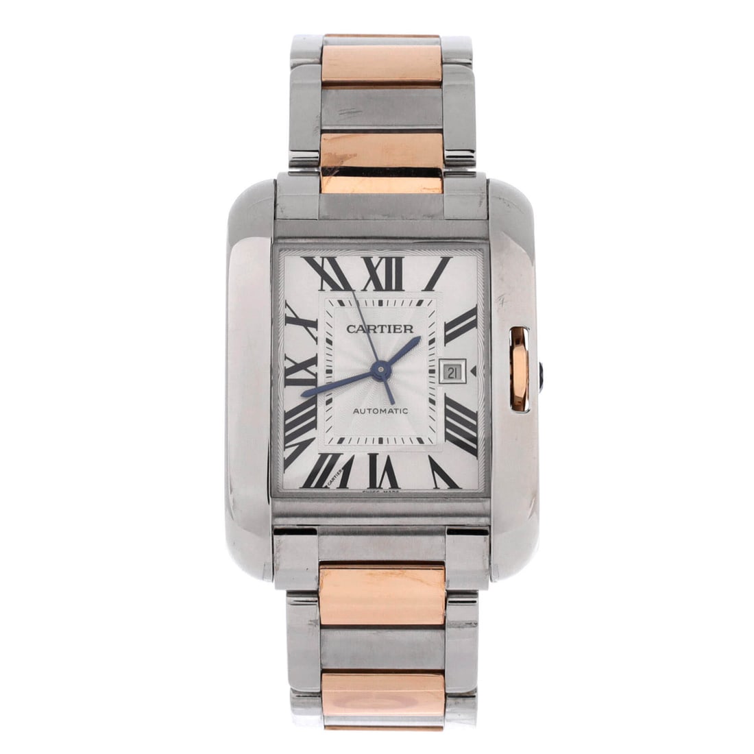Cartier Tank Anglaise Automatic Watch Stainless Steel and Rose Gold (30) (1 of 5)