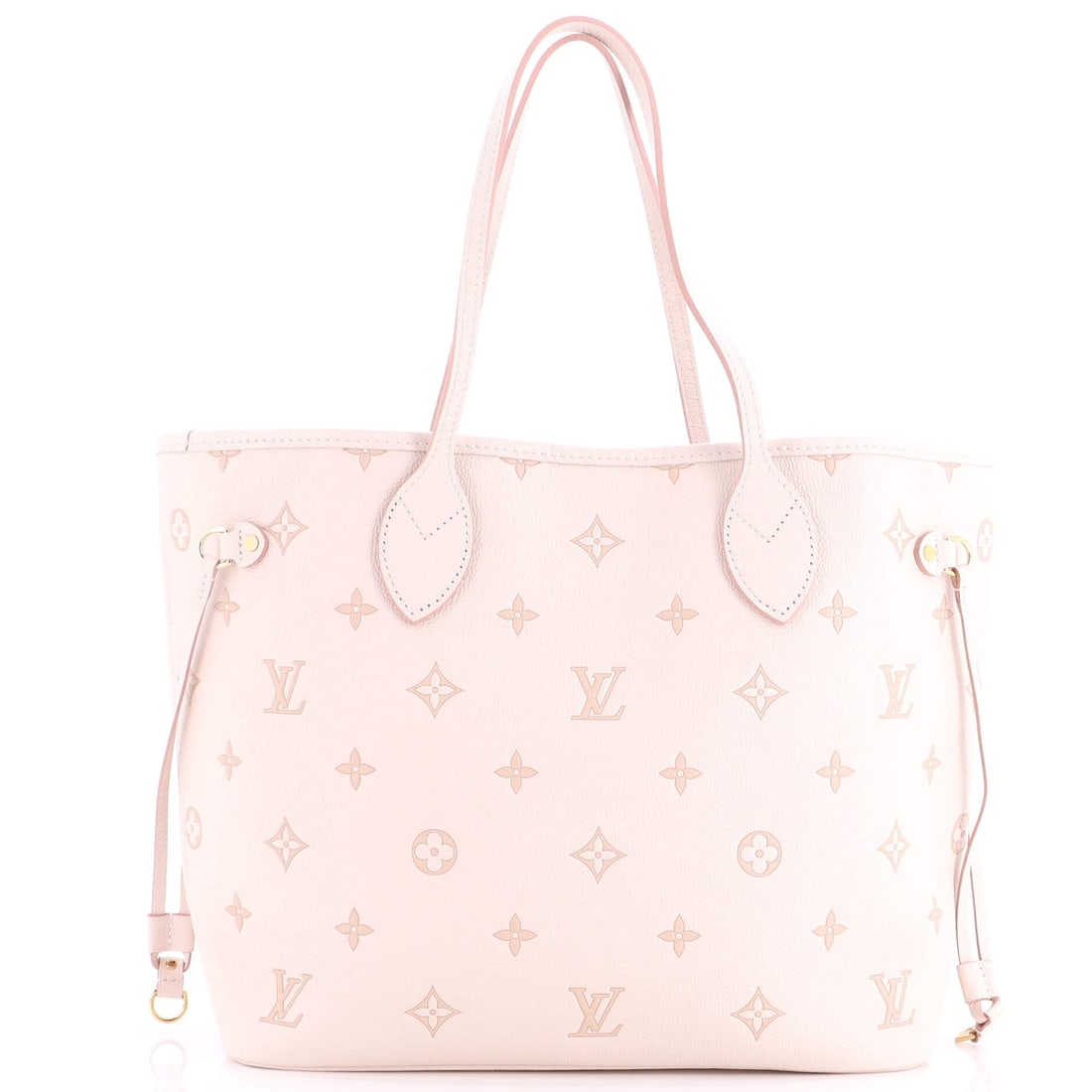 Louis Vuitton Neverfull NM Tote Monogram Empreinte Eden (MM): The Louis Vuitton Neverfull NM Tote in Monogram Empreinte Eden offers the silhouette at a scale built for serious wardrobe rotation, in size MM. Empreinte is Vuitton's calfskin embossed with the LV mo