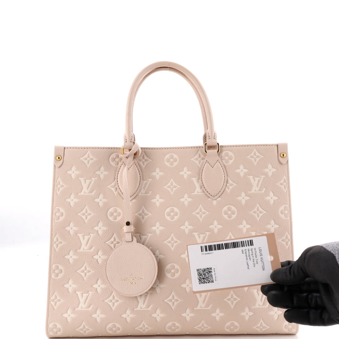 Louis Vuitton OnTheGo Tote Spring in the City Monogram Empreinte Leather (MM) (1 of 8)