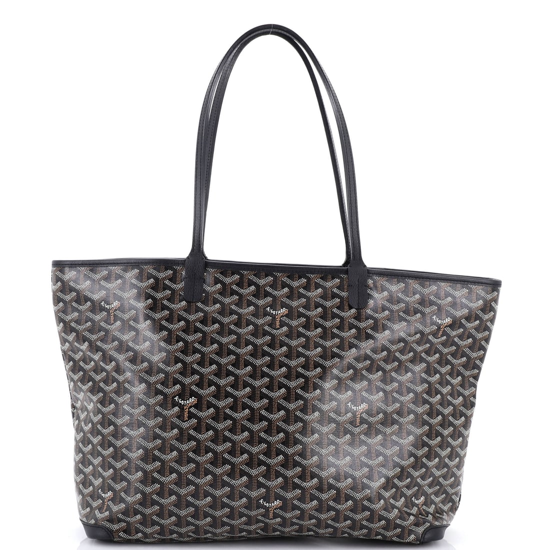 Goyard Artois Tote Coated Canvas (MM): The Goyard Artois Tote renders coated canvas into the silhouette the house has built across decades of refinement, in size MM. Coated Canvas is among the more deliberate reads in the Goyard material c