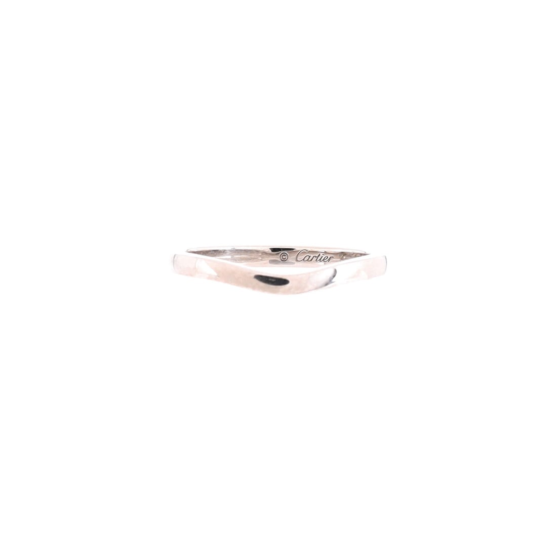 Cartier Ballerine Wedding Band Ring Platinum (2mm): The Cartier Ballerine Wedding Band Ring carries the platinum treatment across the model's signature proportion. Platinum sits among the more wearable readings of the Cartier jewelry catalogue, finishe