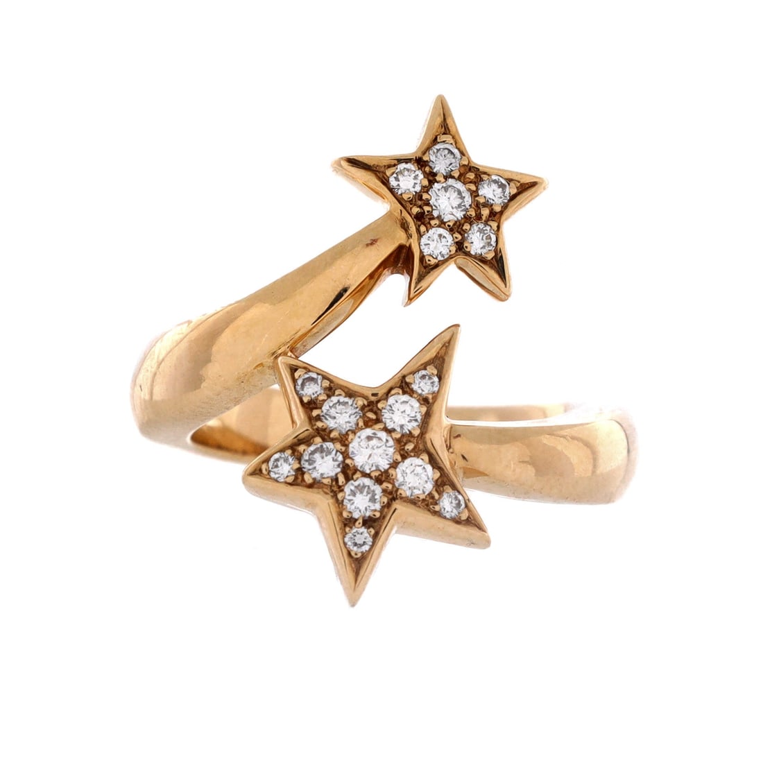 Chanel Comete Ring 18K Yellow Gold and Diamonds (5.5): The Chanel Comete Ring in 18K Yellow Gold and Diamonds renders the house's signature into a piece sized for everyday layering and evening volume in equal measure. Few Chanel pieces translate 18k yello