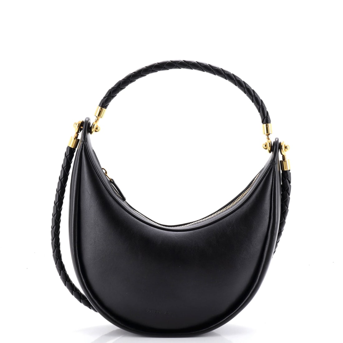 Bottega Veneta Hula Hoop Hobo Leather (11"W x 10"H x 2.5"D): The Bottega Veneta Hula Hoop Hobo in Leather is built to outlast the season it enters and the wardrobe it joins. The leather hand falls between the softer slouch of the house's daily-wear materials an