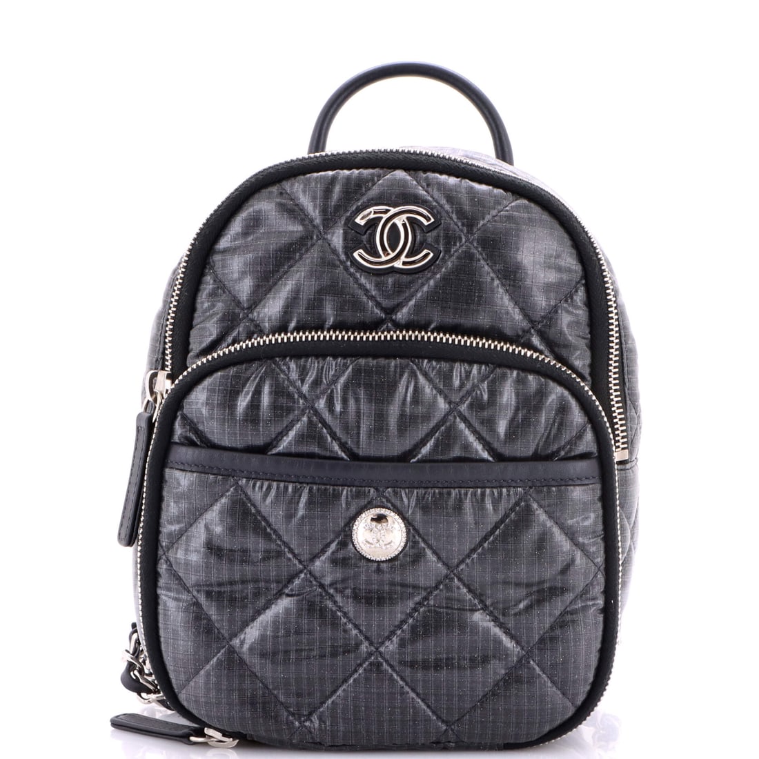 Chanel Coco Neige Chain Backpack Quilted Nylon (Mini) (1 of 7)