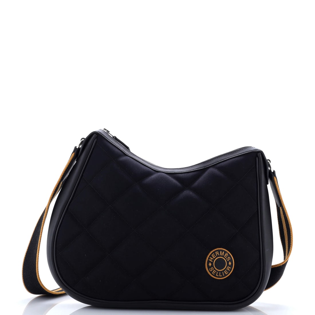 Hermes Horseback Shoulder Bag Woolycot Canvas and Leather (14.5"W x 10.5"H x 2.5"D): The Hermes Horseback Shoulder Bag in Woolycot Canvas and Leather translates the model's structural language into a woolycot canvas and leather reading, at a 14.5 by 10.5 by 2.5 inch profile. The wooly