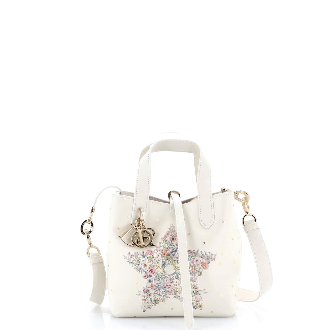 Christian Dior Toujours Vertical Tote Bag Printed Leather (Small): The Christian Dior Toujours Vertical Tote Bag in Printed Leather occupies the more practical end of the Christian Dior bag library, sized for the everyday and finished for the front row. Printed Leath