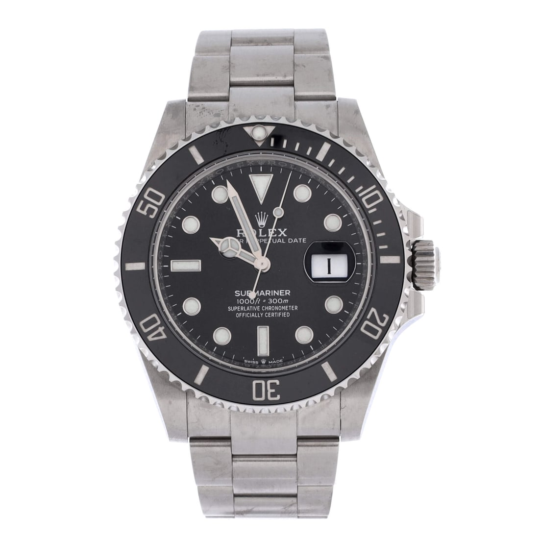Rolex Oyster Perpetual Submariner Date Automatic Watch Stainless Steel and Cerachrom (41) (1 of 5)