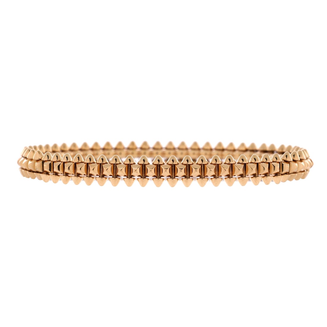 Cartier Clash de Cartier Bracelet 18K Rose Gold (Small): The Cartier Clash de Cartier Bracelet in 18K Rose Gold offers the Cartier signature at a scale built for daily wear and steady rotation. The 18k rose gold surface holds light steadily across the day r