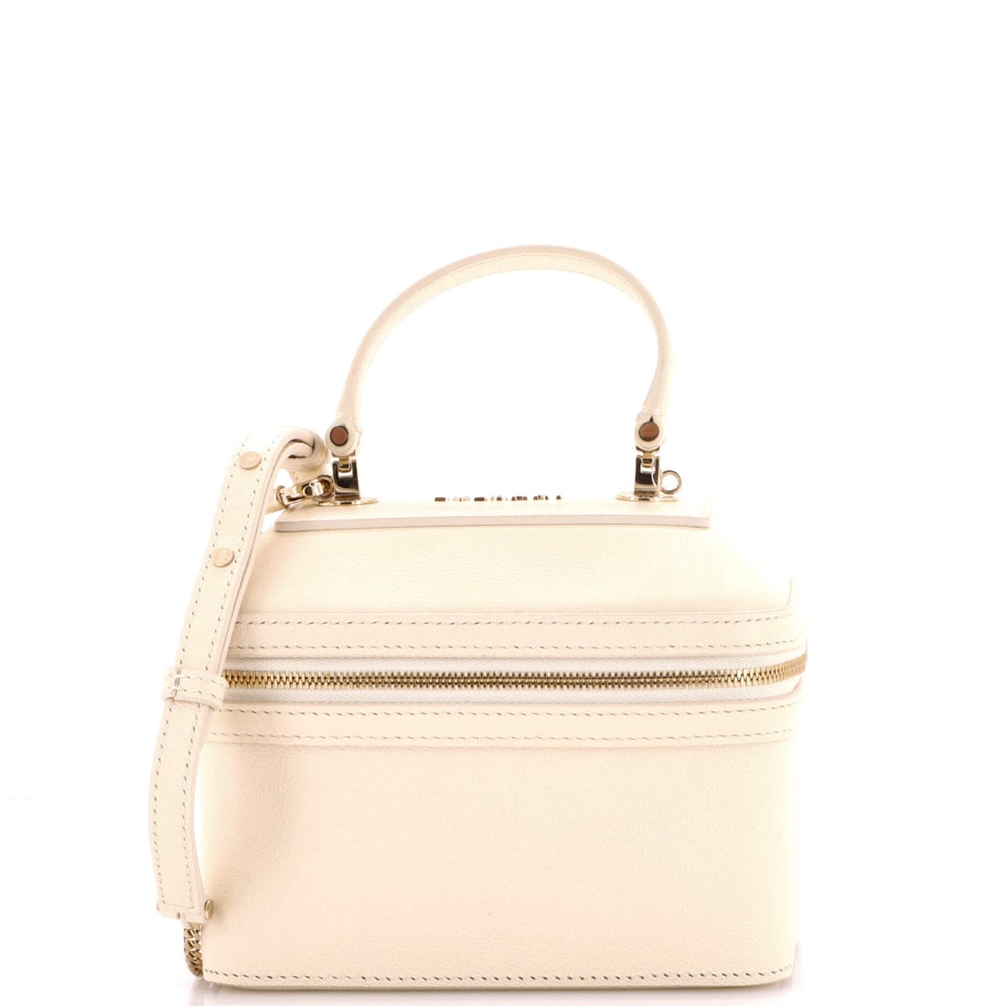 Bvlgari Serpenti Jewelry Box Bag Leather (6"W x 5.5"H x 3.5"D): The Bvlgari Serpenti Jewelry Box Bag in Leather closes cleanly at the front, a small architectural moment that signals the model from across the room. Leather is among the more deliberate reads in the