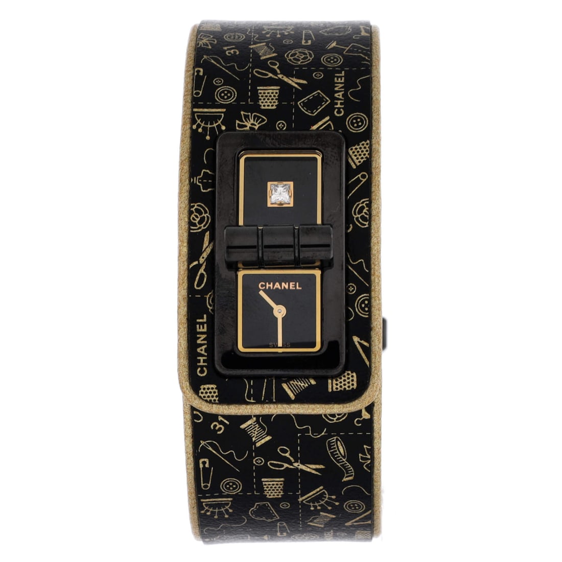Chanel Code Coco Quartz Watch Stainless Steel with Diamond and Printed Leather (25): The Chanel Code Coco Quartz Watch in Stainless Steel with Diamond and Printed Leather occupies the part of the Chanel catalogue that rarely depreciates against itself across the secondary market. The 