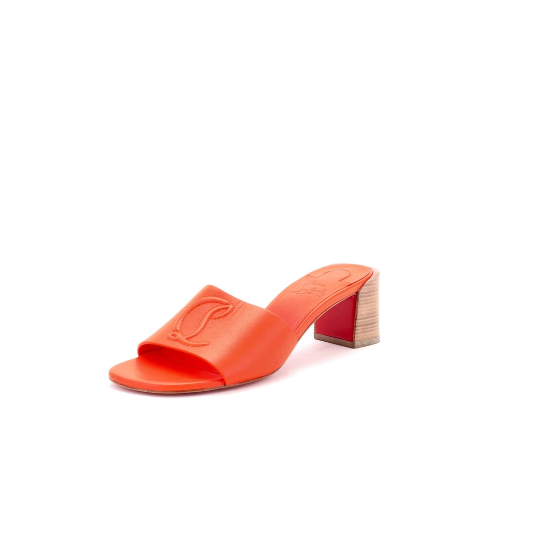 Christian Louboutin Women's So CL Heeled Mules Leather (US(W) 8 | IT 38): The Christian Louboutin Women's So CL Heeled Mules in Leather translates the model into its most photographed configuration in size US(W) 8 | IT 38. Few materials carry the model's intent as confident