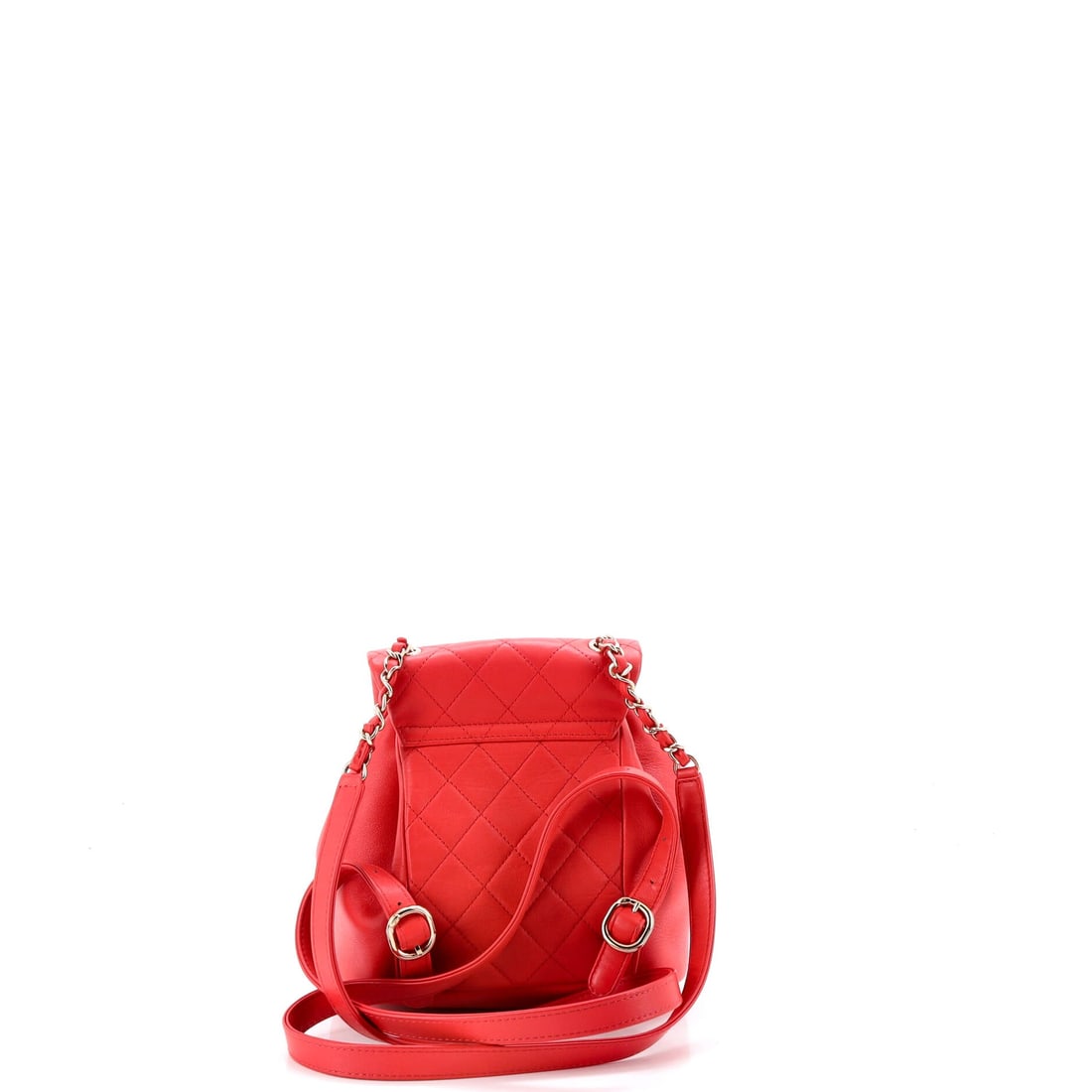 Chanel Duma Drawstring Backpack Quilted Leather (Small) - 3