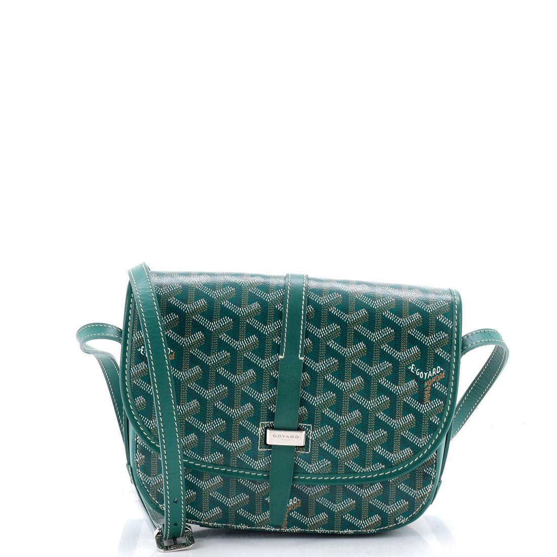Goyard Belvedere II Messenger Bag Coated Canvas (PM): The Goyard Belvedere II Messenger Bag in Coated Canvas is one of the more deliberate silhouettes in the house's continuing production, in size PM. Coated Canvas is among the more deliberate reads in t