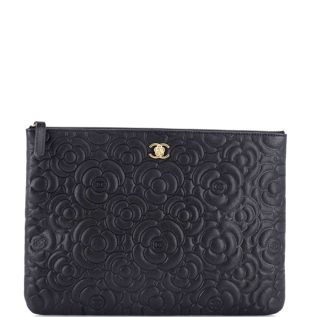 Chanel O Case Clutch Camellia Nubuck (Medium): The Chanel O Case Clutch in Camellia Nubuck translates the model's structural language into a camellia nubuck reading, at a 11 by 8 by 1 inch profile. The camellia nubuck finish photographs evenly acr