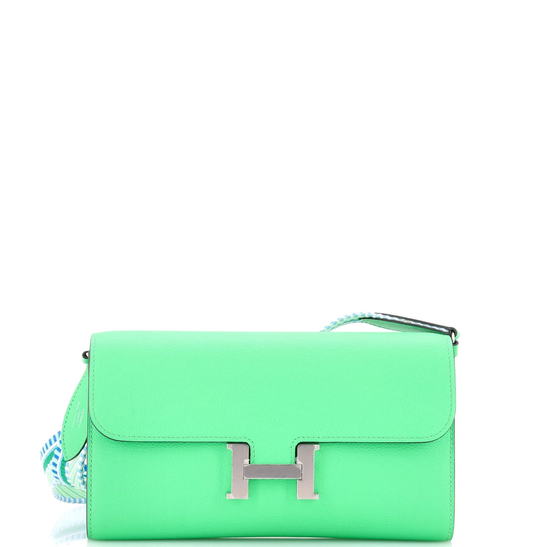 Hermes Cavale Constance To Go Wallet Evercolor (8"W x 5"H x 1"D): The Hermes Cavale Constance To Go Wallet in Evercolor offers the silhouette at a scale built for serious wardrobe rotation. Evercolor is Hermes's matte calfskin, finished to hold deep saturated tones 
