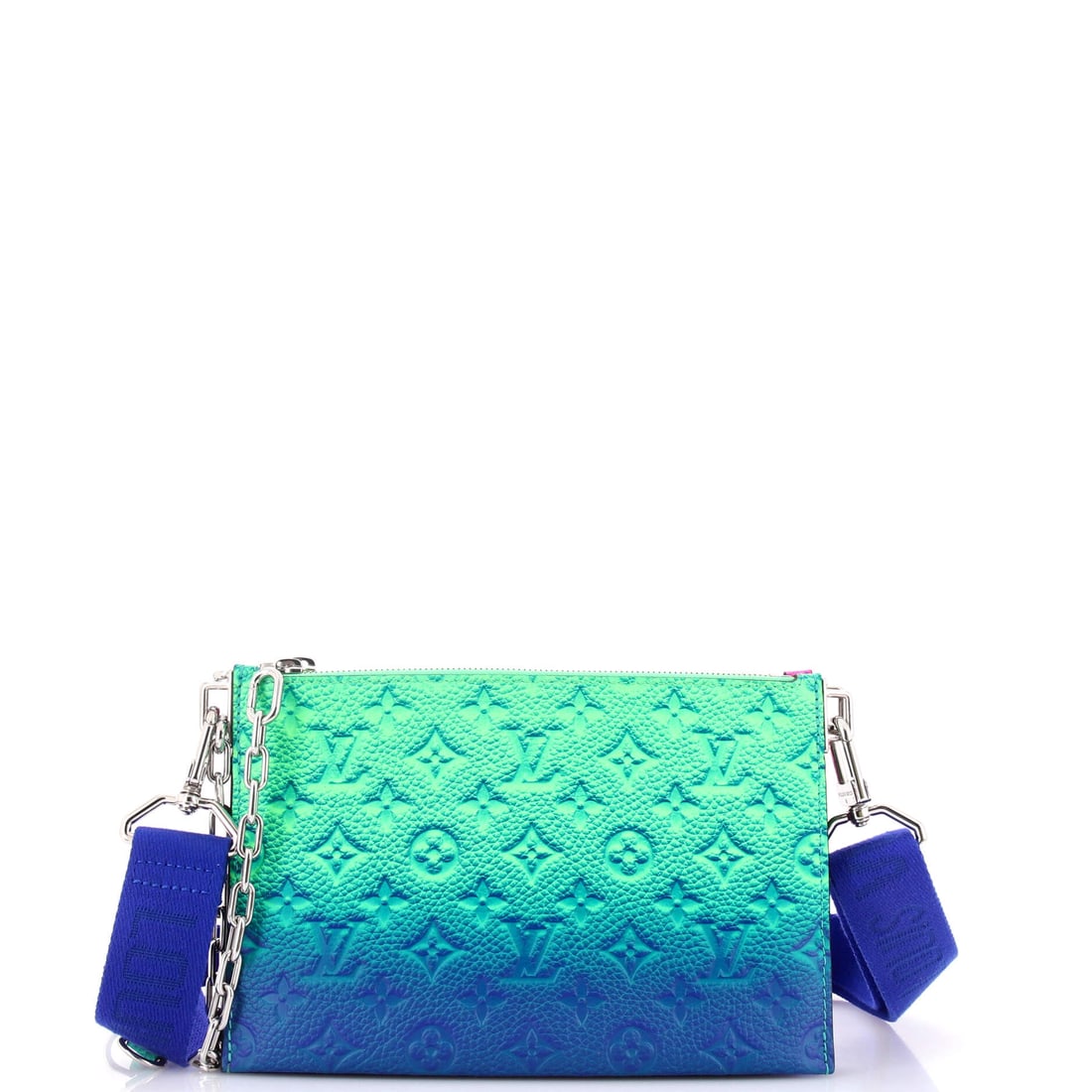 Louis Vuitton Trio Pouch Messenger Bag Limited Edition Illusion Monogram Taurillon Leather: The Louis Vuitton Trio Pouch Messenger Bag in Limited Edition Illusion Monogram Taurillon Leather occupies the more practical end of the Louis Vuitton bag library, sized for the everyday and finished 