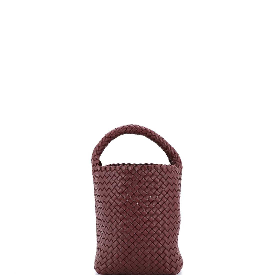 Bottega Veneta Cabat Bucket Bag Padded Intrecciato Leather (Small): The Bottega Veneta Cabat Bucket Bag in Padded Intrecciato Leather is the model a wardrobe acquires after the obvious classics are already in place. Padded Intrecciato Leather is among the more deliber