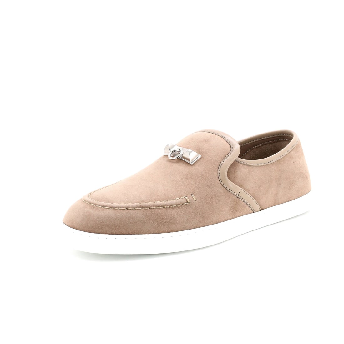 Hermes Women's Jour Loafers Suede (US(W) 6 | IT 36): The Hermes Women's Jour Loafers in Suede occupies the more deliberate part of the Hermes shoe library in size US(W) 6 | IT 36. The suede upper takes light cleanly without registering as showy. It is t