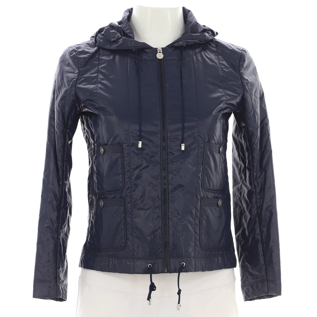 Chanel Women's Four Pocket Hooded Zip Up Jacket Nylon (XXS | IT 36) (1 of 4)