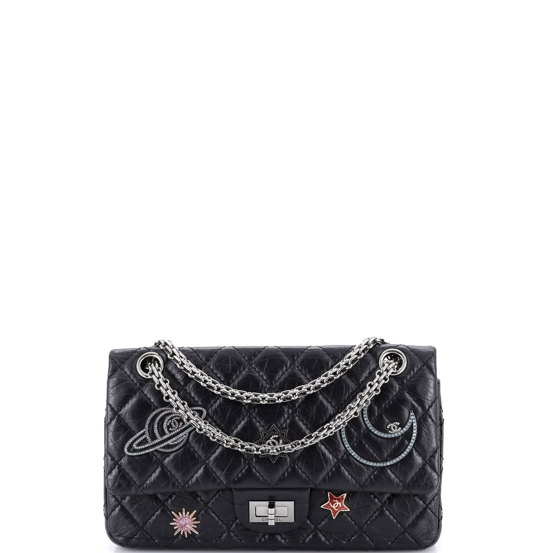Chanel Space Charms Reissue 2.55 Flap Bag Quilted Aged Calfskin (225) (1 of 7)