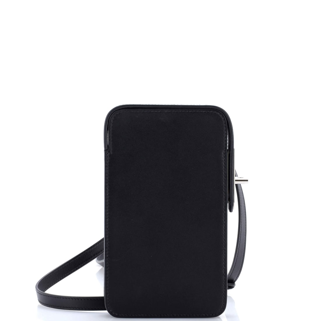 Hermes Hac a Box Phone Case Tadelakt (4"W x 7"H x 1"D): The Hermes Hac a Box Phone Case in Tadelakt sits at the most navigable scale in the family, neat enough for the day and generous enough to hold the daily essentials without strain. The tadelakt finish