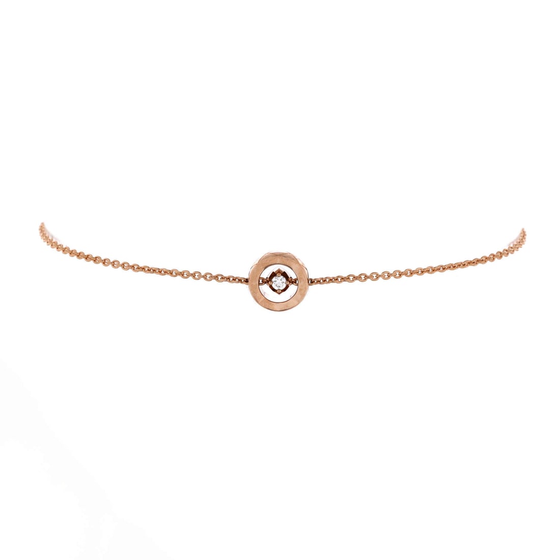 Chanel Coco Crush Letters Bracelet 18K Beige Gold with Diamond (Circumference 6.25 - 7.0 in) (1 of 3)