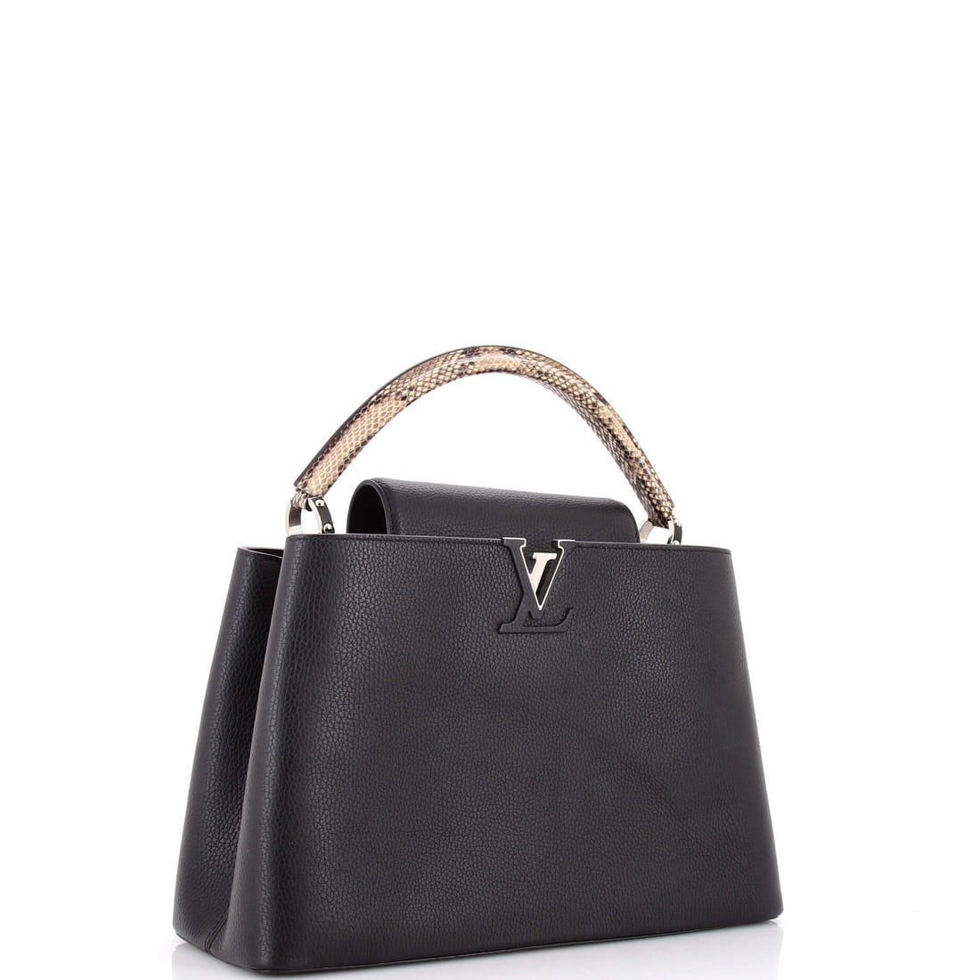 Louis Vuitton Capucines Bag Leather with Python (MM) - 2