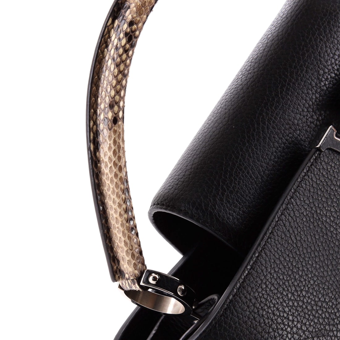 Louis Vuitton Capucines Bag Leather with Python (MM) - 7
