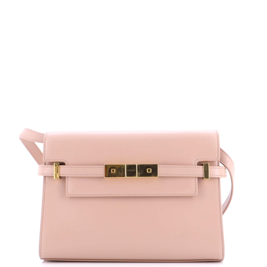Saint Laurent Manhattan Shoulder Bag Leather (Small): The Saint Laurent Manhattan Shoulder Bag in Leather is among the more covetable readings of the model in the current Saint Laurent library, in size Small. The leather finish photographs evenly across