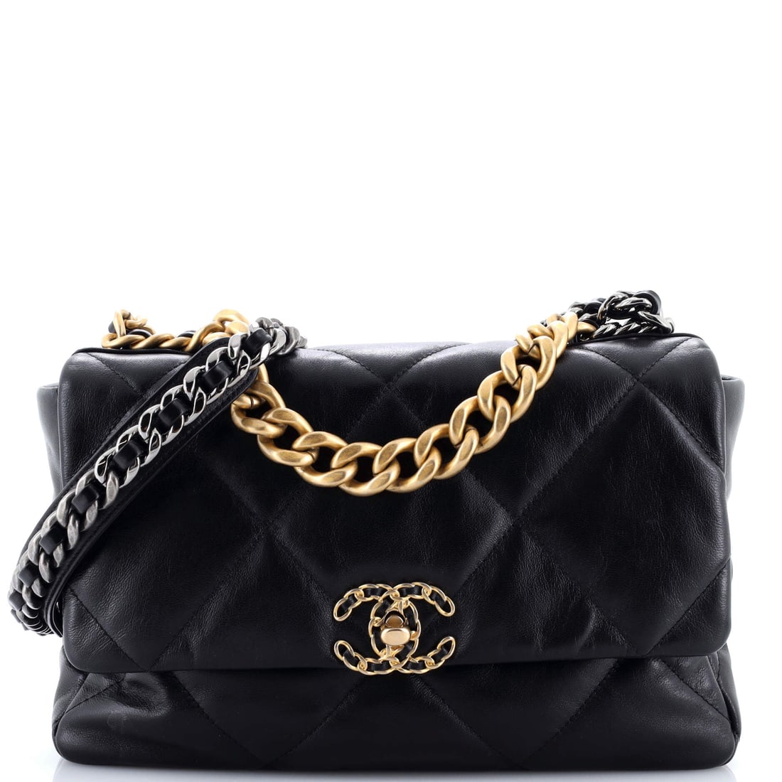Chanel 19 Flap Bag Quilted Leather (Large) (1 of 7)