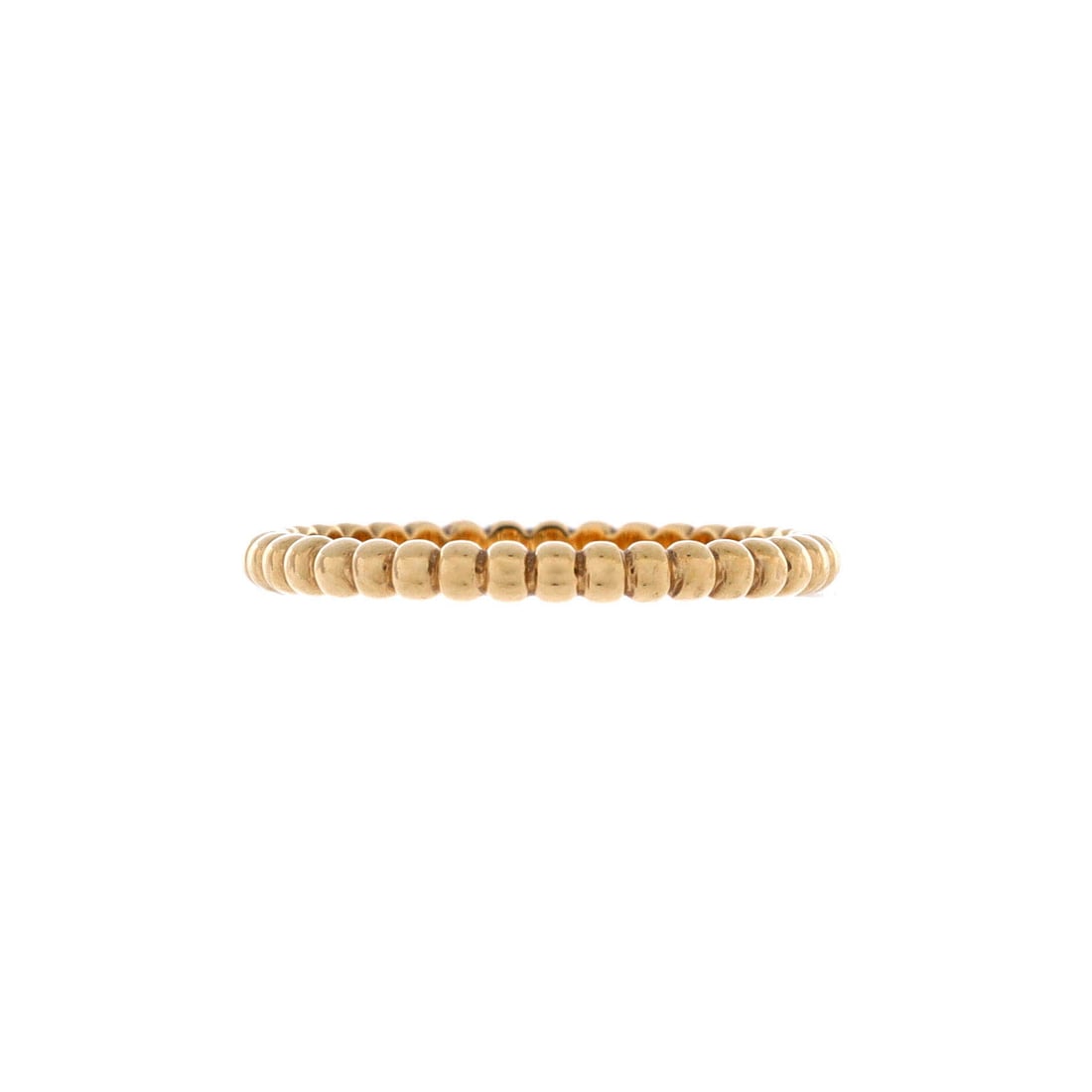 Van Cleef & Arpels Perlee Ring 18K Yellow Gold (Small): The Van Cleef & Arpels Perlee Ring in 18K Yellow Gold keeps the model's design language intact while holding the model's signature scale across the proportion. The metalwork sits as cleanly against ba