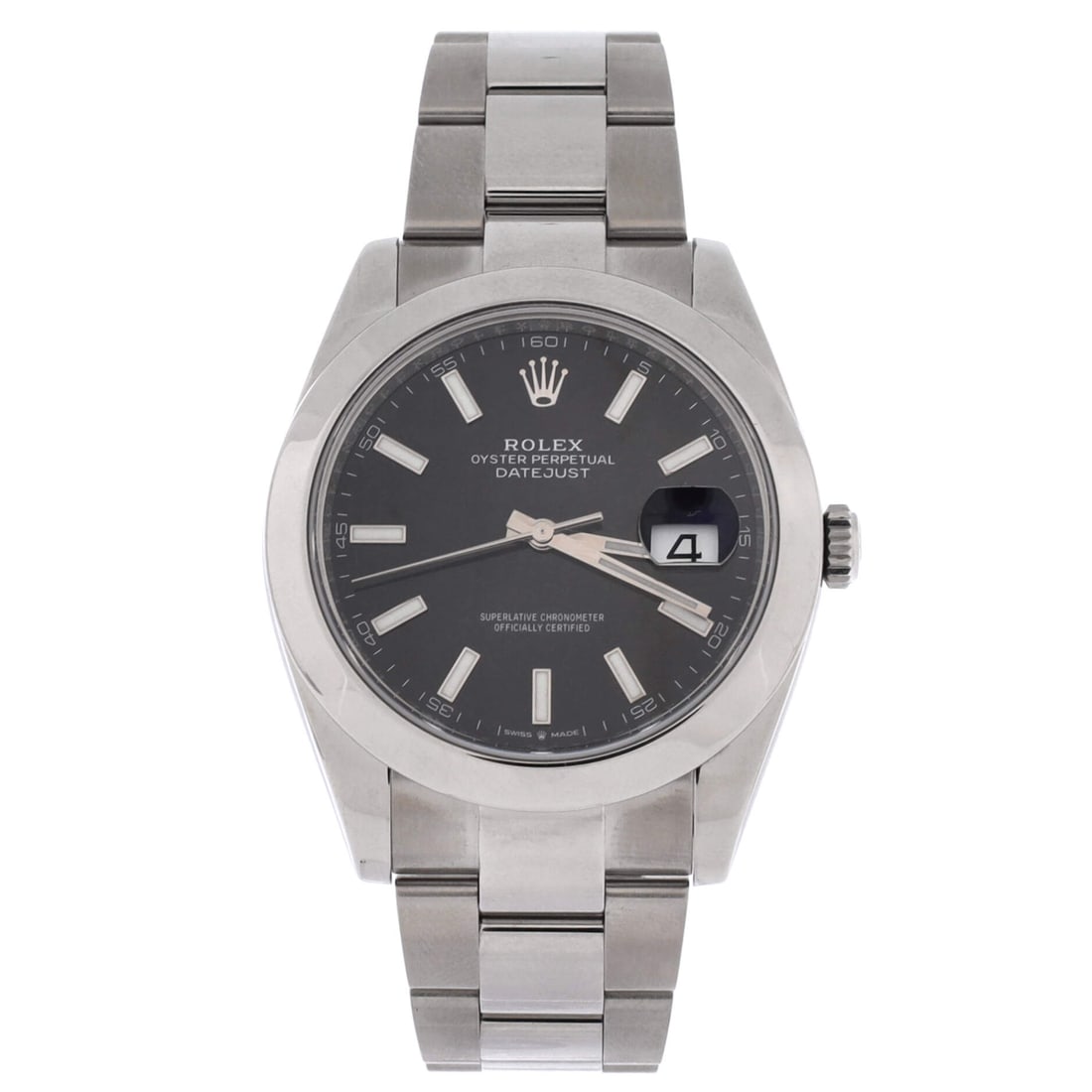 Rolex Oyster Perpetual Datejust Automatic Watch Stainless Steel (41): Rendered in Stainless Steel, at a 8 by 5 by 3 inch profile, the Rolex Oyster Perpetual Datejust Automatic Watch sits in the part of the catalogue collectors quote by reference number. Oyster refers to