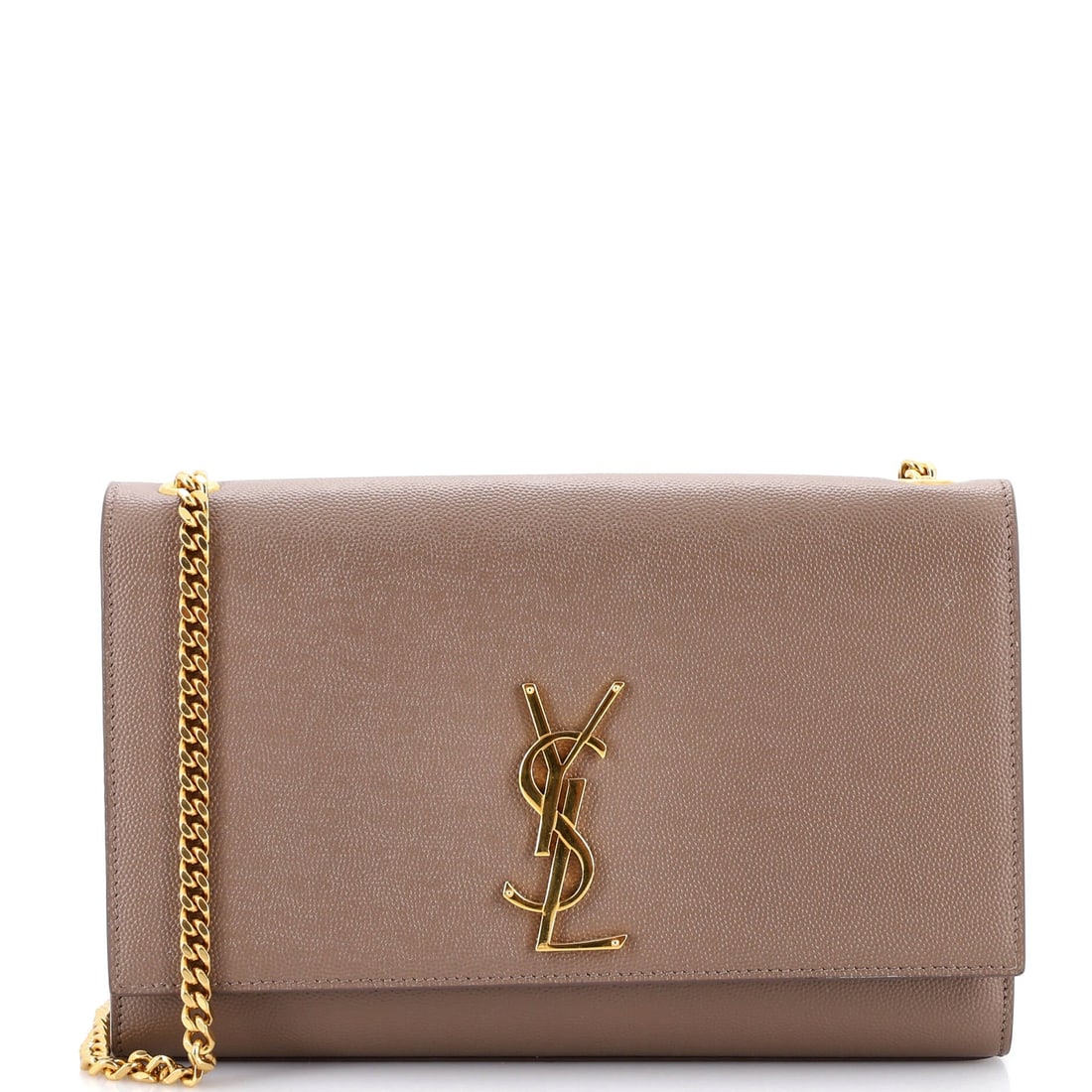 Saint Laurent Classic Monogram Crossbody Bag Calfskin (Medium): The Saint Laurent Classic Monogram Crossbody Bag in Calfskin translates the model's architecture into a more saturated wardrobe register, in size Medium. The calfskin treatment keeps the bag's surface
