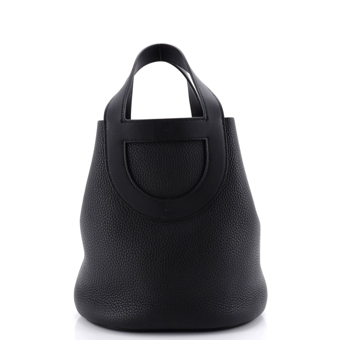 Hermes In-The-Loop Bag Clemence with Swift (23): The Hermes In-The-Loop Bag, presented here in Clemence with Swift, sits squarely in the Hermes canon. Clemence is Hermes's softer pebbled calfskin, prized for the pillowed slouch it develops with use.
