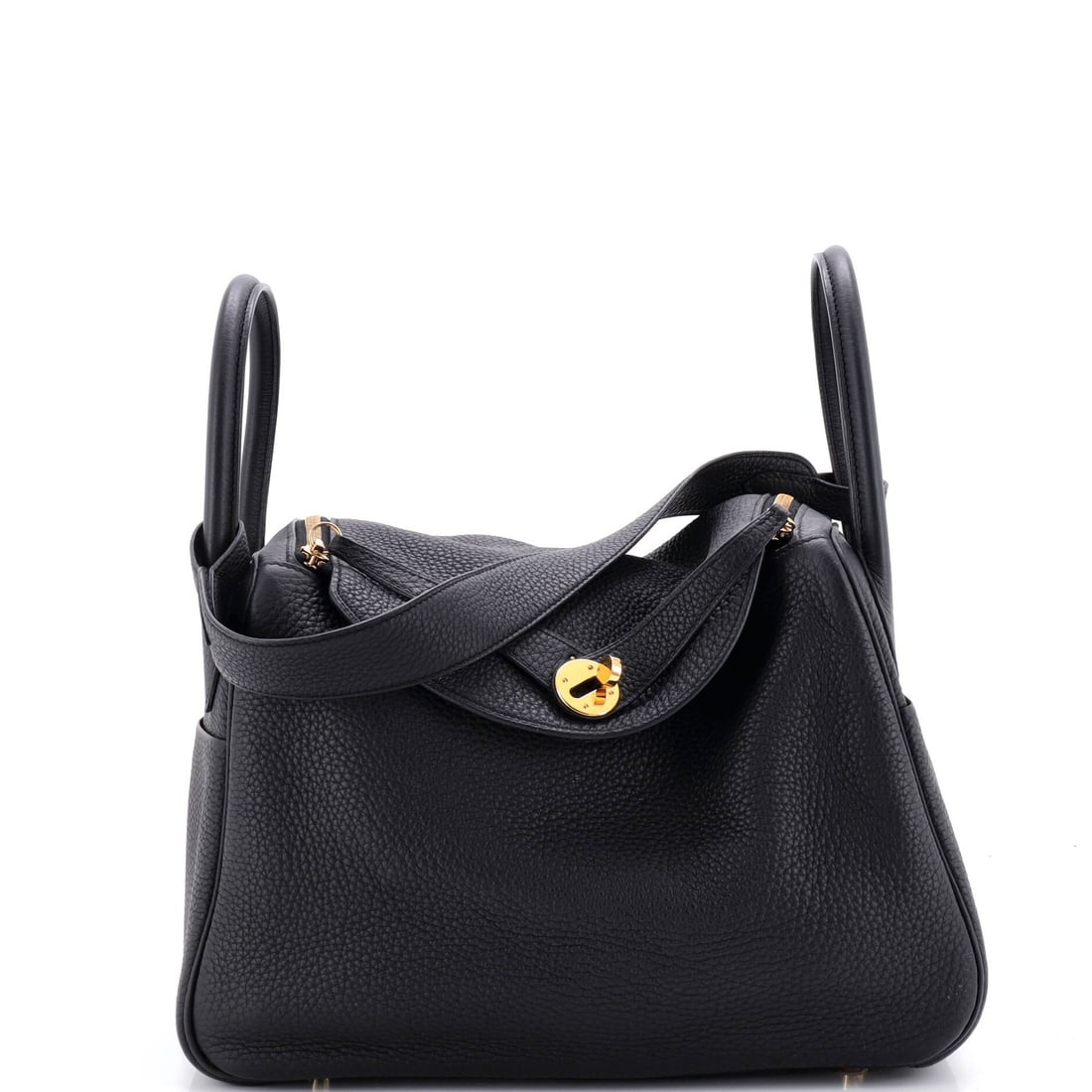 Hermes Lindy Bag Clemence (30): The Hermes Lindy Bag in Clemence is built to outlast the season it enters and the wardrobe it joins, in size 30. Clemence is Hermes's softer pebbled calfskin, prized for the pillowed slouch it develop