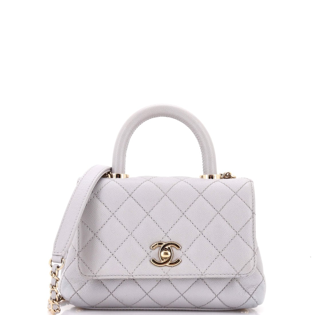 Chanel Coco Top Handle Bag Quilted Caviar (Extra Mini) (1 of 6)