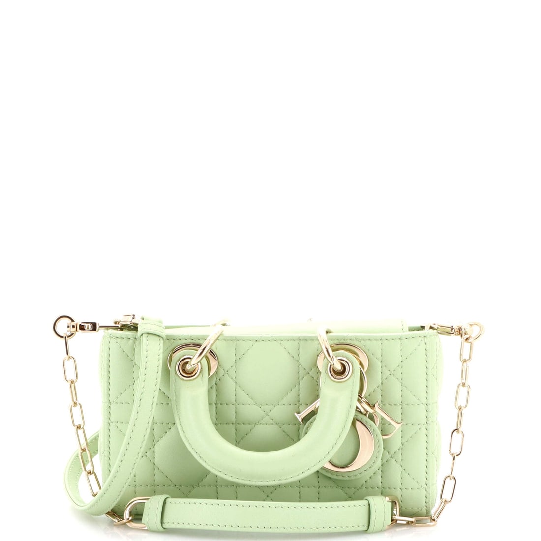 Christian Dior Lady D-Joy Bag Cannage Quilt Lambskin (Micro): The Christian Dior Lady D-Joy Bag in Cannage Quilt Lambskin occupies the more practical end of the Christian Dior bag library, sized for the everyday and finished for the front row. Lambskin is the so