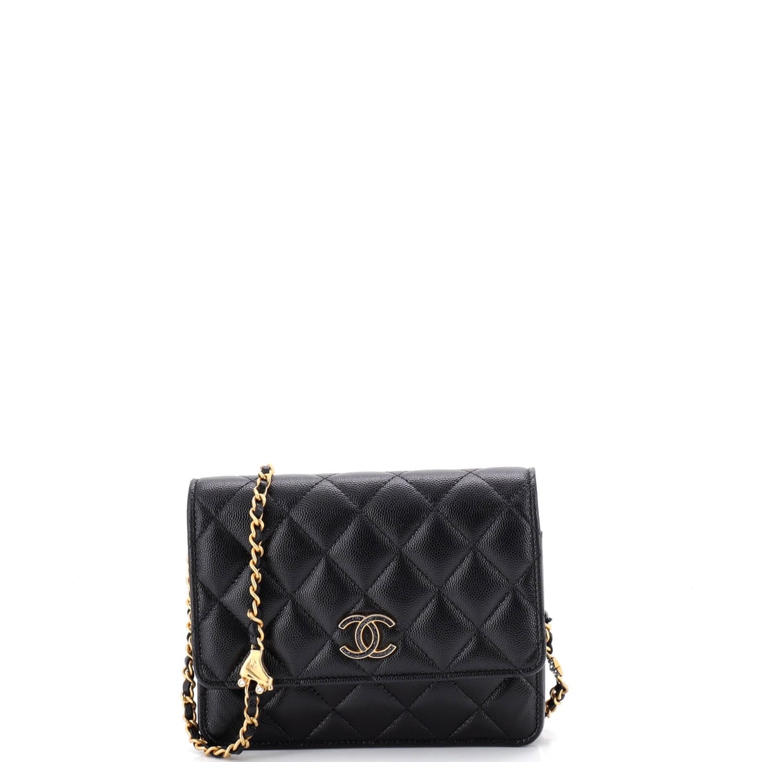 Chanel Roller Skate and Star Charms Wallet on Chain Quilted Caviar with Crystals and Enamel (Mini) (1 of 6)
