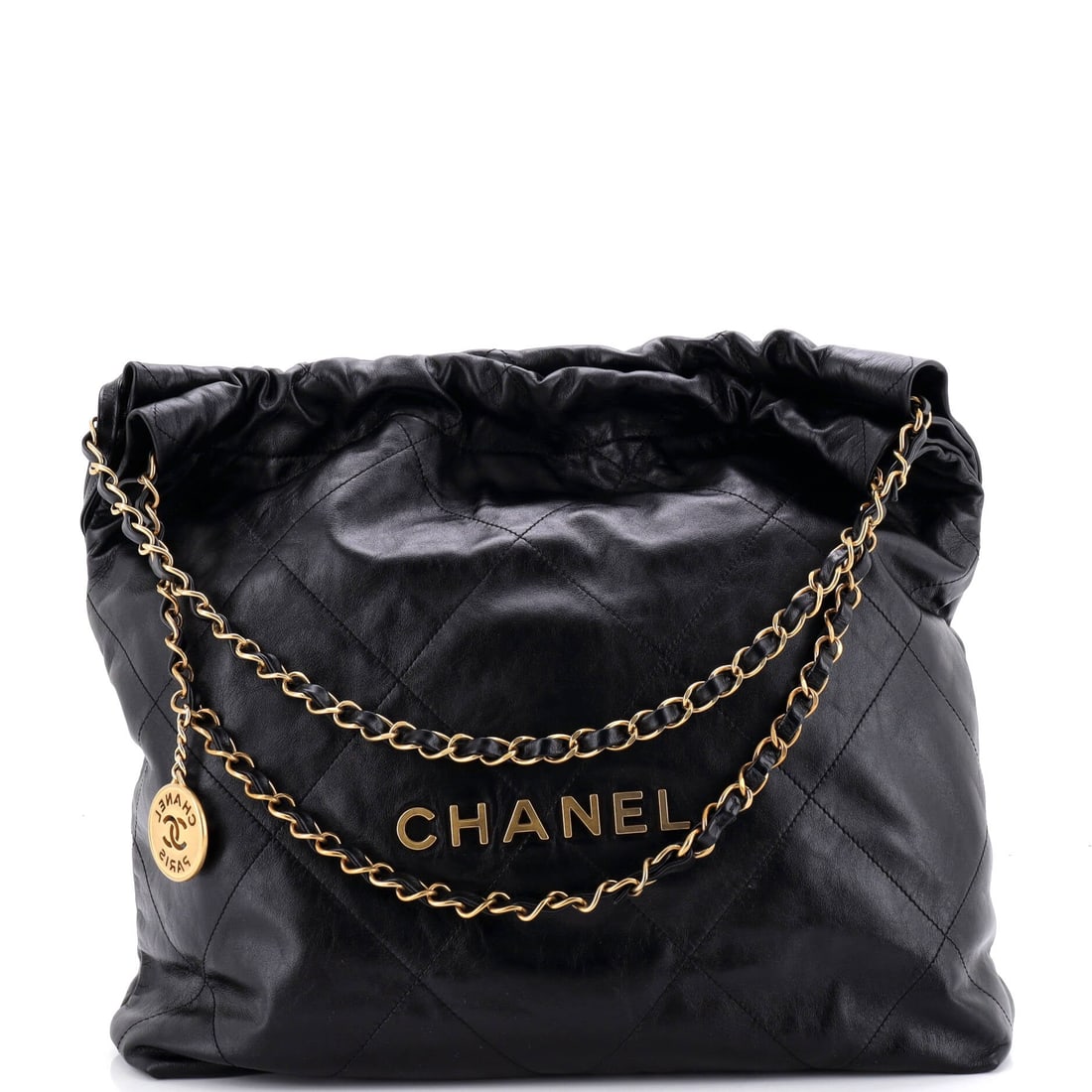 Chanel 22 Chain Hobo Quilted Calfskin (Medium): The Chanel 22 Chain Hobo in Quilted Calfskin occupies the more practical end of the Chanel bag library, sized for the everyday and finished for the front row. Quilted Calfskin sits in the deliberate r