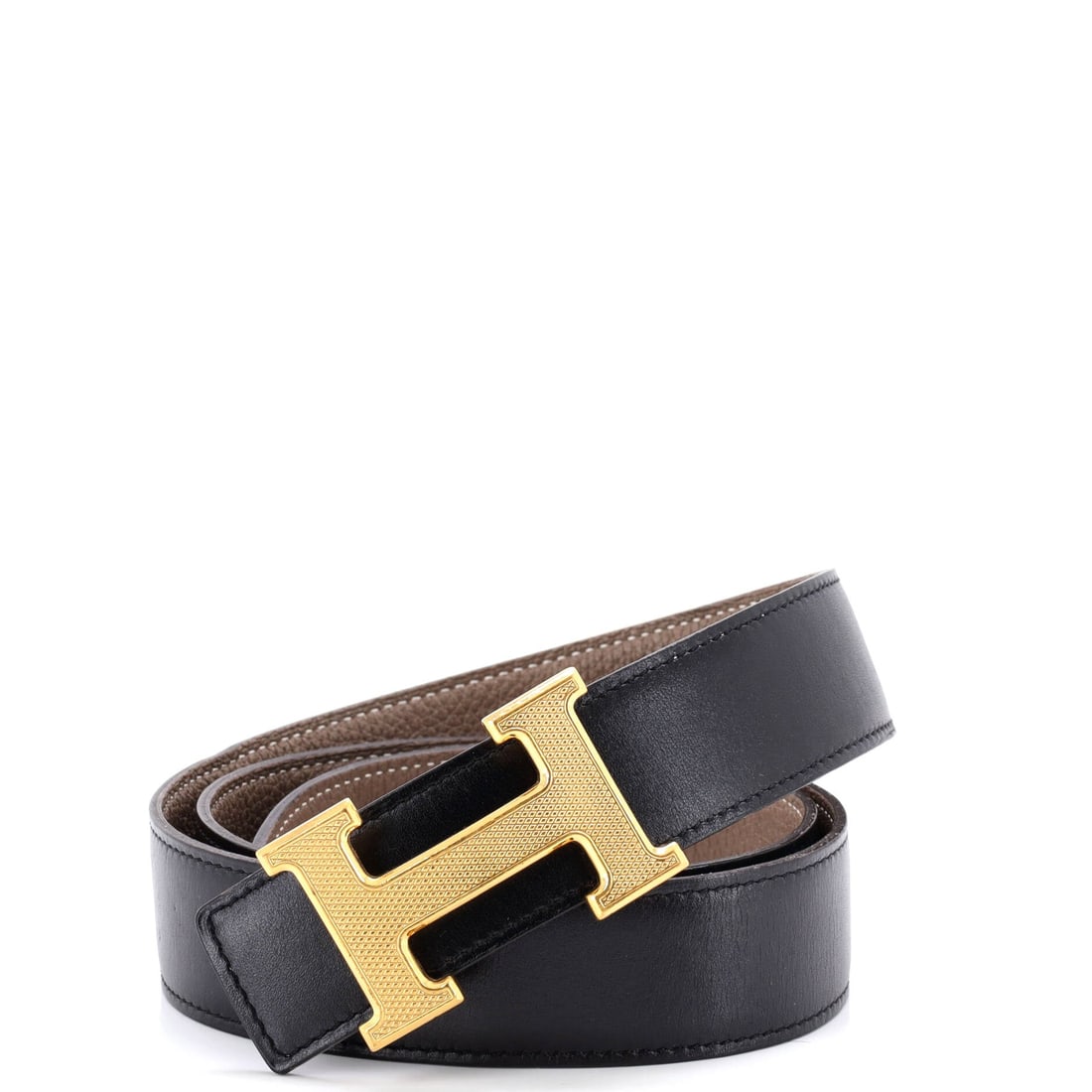 Hermes Constance Reversible Belt Leather (Wide): The Hermes Constance Reversible Belt in Leather, size Wide brings the model into one of its more confident colorways. Few materials carry the Hermes belt language as cleanly as leather does at this re
