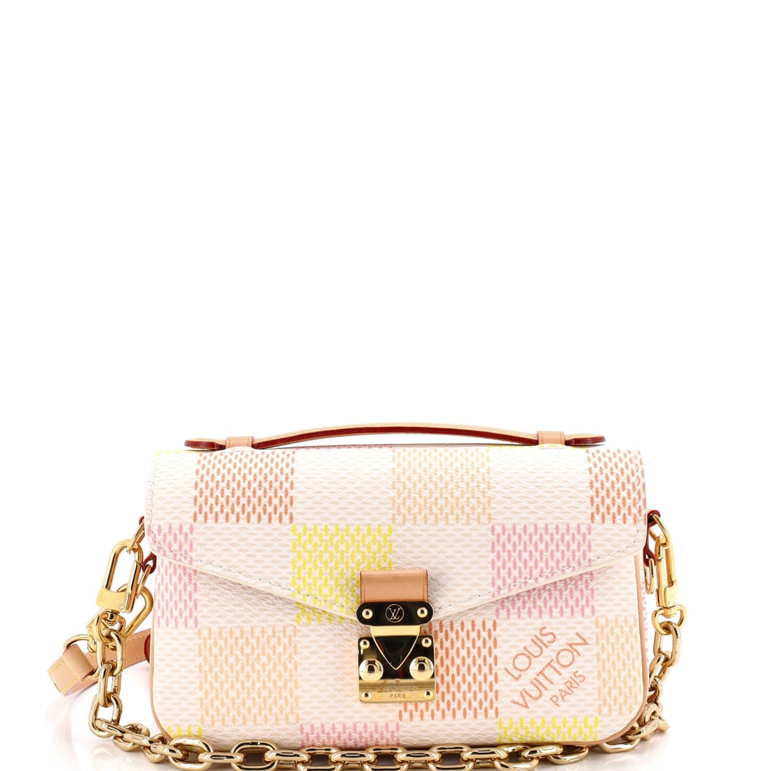Louis Vuitton Pochette Metis Limited Edition Damierlicious Giant: This is the Pochette Metis as the line is meant to read - the structured top-handle-and-strap silhouette that has quietly become the house's most requested everyday shoulder bag, in the proportions