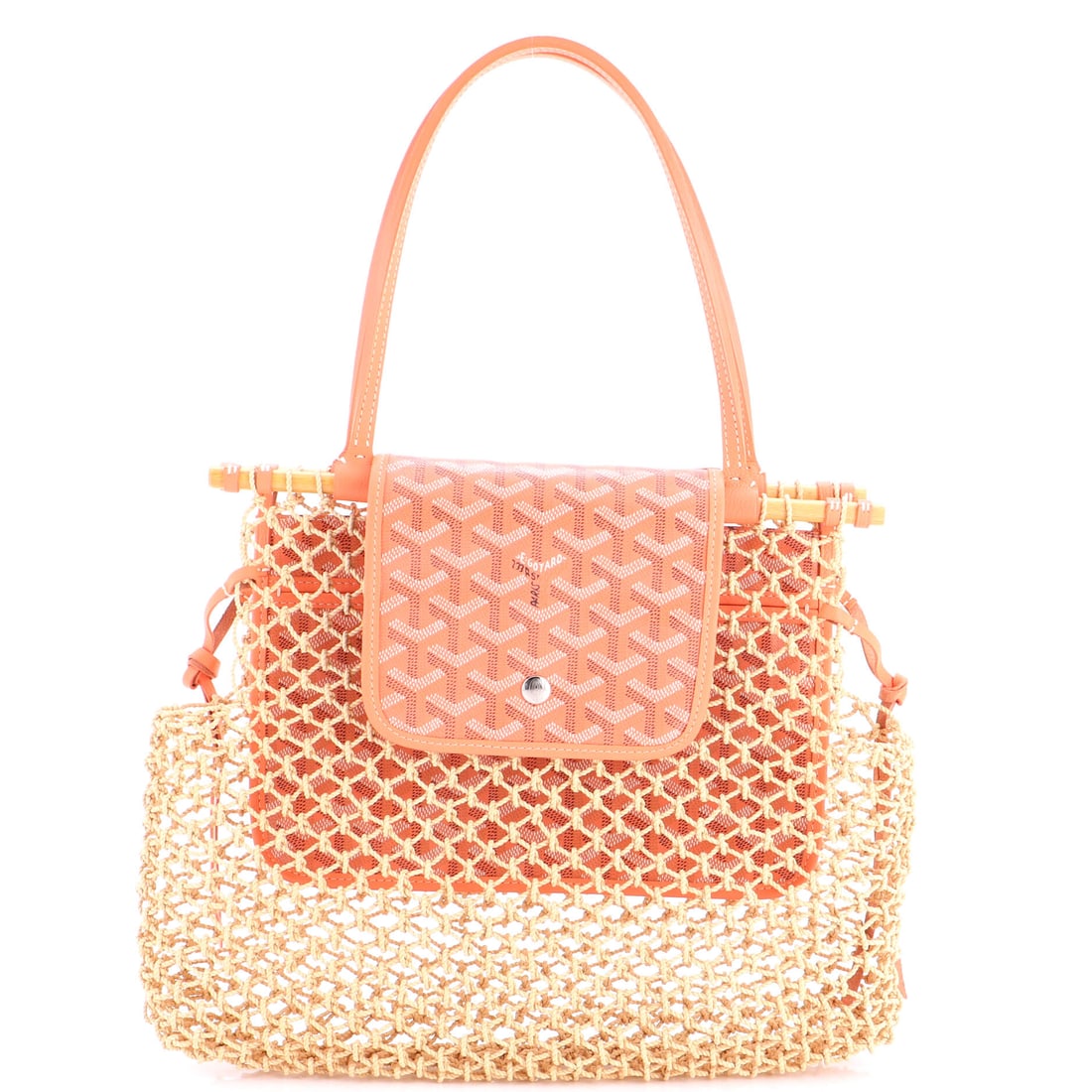 Goyard Aligre Bag Raffia Net with Coated Canvas (1 of 6)