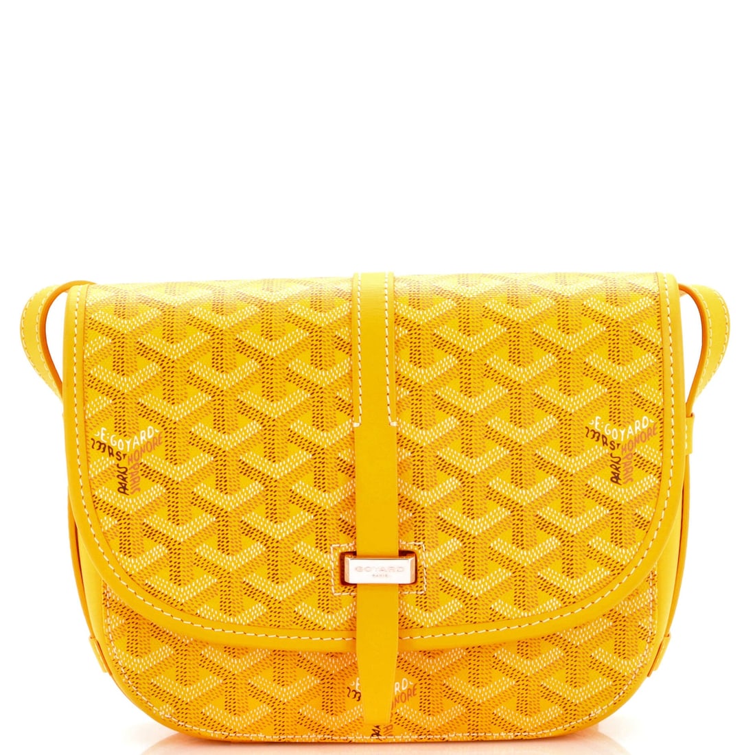 Goyard Belvedere II Messenger Bag Coated Canvas: Pieces like this Goyard Belvedere are why the line is considered a baseline: the slim, top-flap messenger silhouette finished in the hand-painted Goyardine chevron. The finish is the house's hand-pain