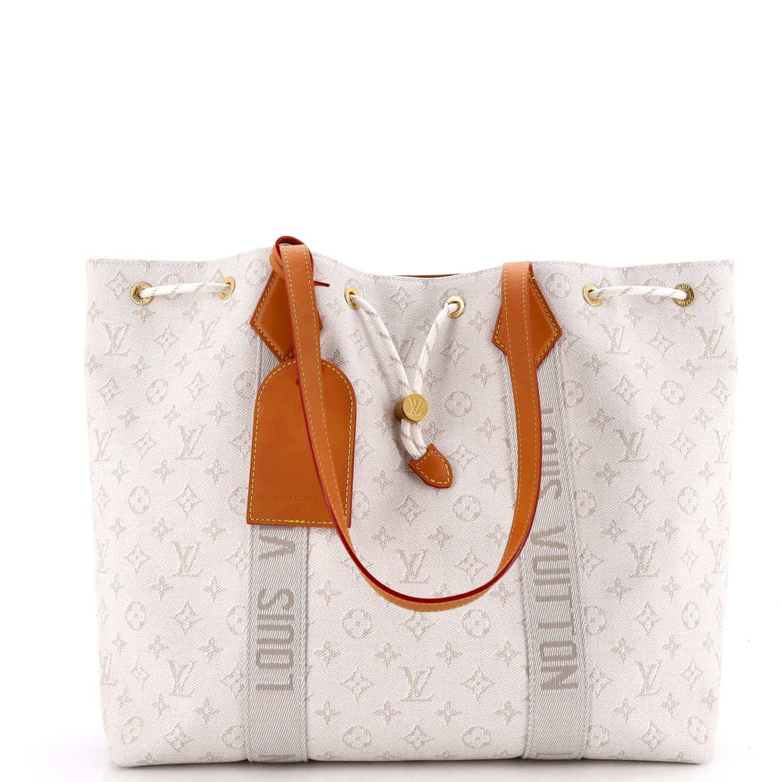 Louis Vuitton Marina Tote Limited Edition Monogram Heritage Canvas: Read this Marina against its lineage and the design choices line up exactly: the bucket-style silhouette finished in the line's nautical-inflected canvas. It carries Monogram Heritage - Vuitton's limi
