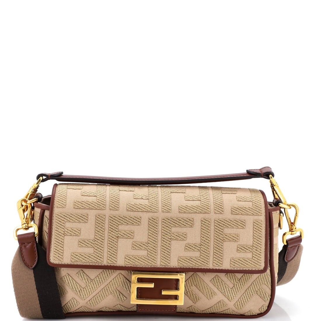 Fendi Baguette NM Bag Zucca Embroidered Canvas (1 of 6)