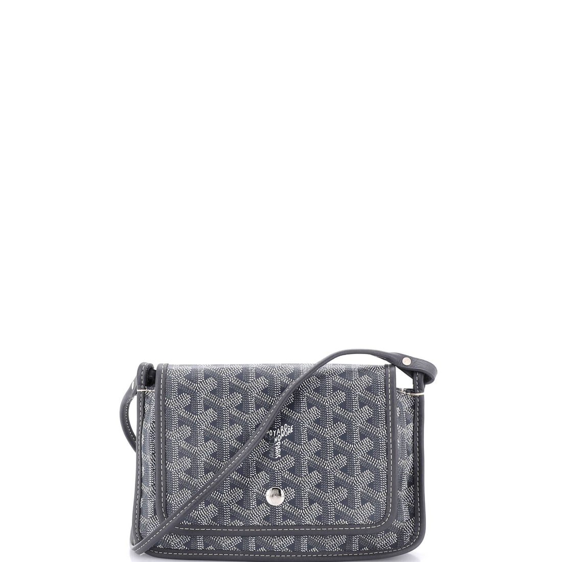 Goyard Plumet Clutch Wallet Coated Canvas: Stand the Wallet on a flat surface and the design logic shows itself - the slim, zip-around wallet architecture sized to slip into a clutch or a coat pocket without making itself known. The piece is f