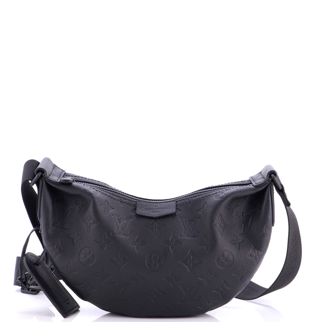 Louis Vuitton Hamac Handbag Monogram Shadow Leather: The Hamac arrives here in the form the line is known for: the hammock-shaped silhouette that names the line. Built from Monogram Shadow - Vuitton's tonal-embossed calfskin reading of the house