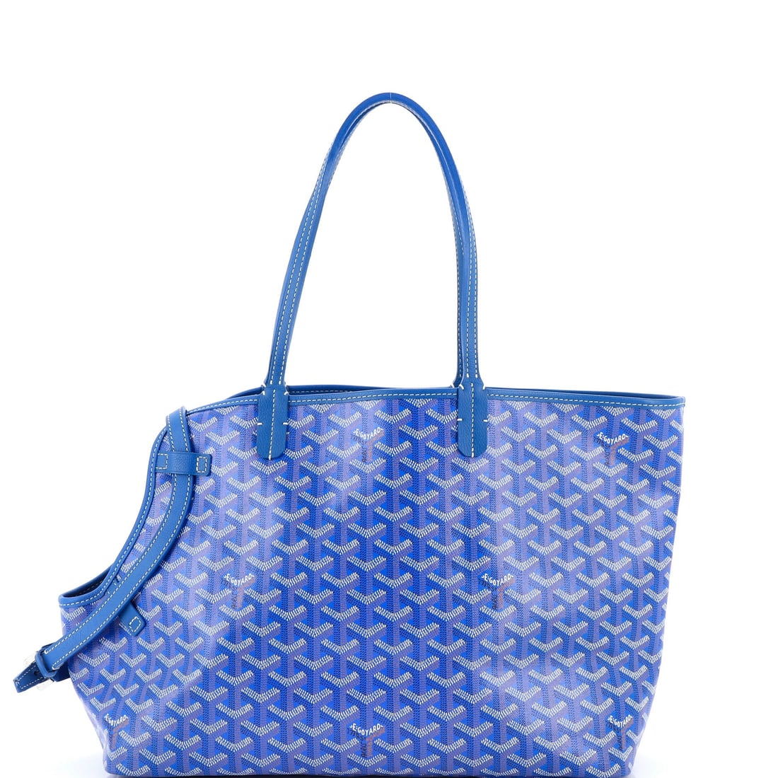 Goyard Chien Gris Pet Carrier Tote Coated Canvas: Look closely at the Chien Gris and the architecture explains itself - the pet-carrier silhouette Goyard has continued to hand-finish to order for over a century. It carries the house's hand-painted