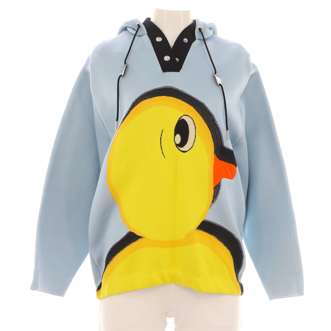 Louis Vuitton Women's Duck Hoodie Silk and Polyamide Blend: Look closely at the Hoodie and the architecture explains itself - the outerwear silhouette, drawn to the working hardware and material vocabulary the Louis Vuitton Hoodie line has stood for across rei